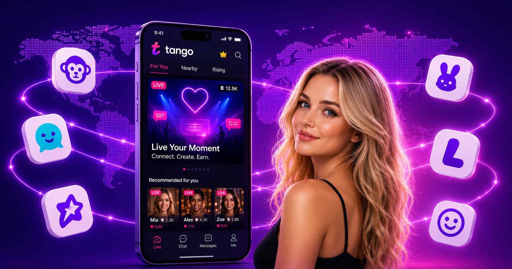 Live stream creator engaging with viewers
